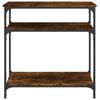 vidaXL Console Table Smoked Oak 75x29x75 cm Engineered Wood
