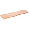 vidaXL Wall Shelf Light Brown 100x30x2 cm Treated Solid Wood Oak