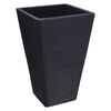 ProGarden Flower Pot Ribbed Square 55 cm Anthracite