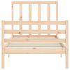 vidaXL Bed Frame without Mattress Single Solid Wood Pine
