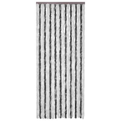 vidaXL Insect Curtain Grey and White 120x220 cm Chenille