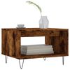 vidaXL Coffee Table Smoked Oak 60x50x40 cm Engineered Wood