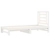 vidaXL Pull-out Day Bed without Mattress White 2x(90x200) cm