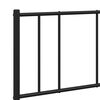 vidaXL Metal Bed Frame without Mattress with Footboard Black 120x200cm