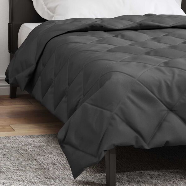 vidaXL Full Year Duvet Anthracite 220 x 135 cm Microfiber
