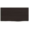 vidaXL Wall Shelf Dark Brown 40x20x2 cm Treated Solid Wood Oak