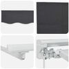 vidaXL Retractable Awning Retractable Anthracite 300 x 200 cm Fabric