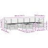 vidaXL Sofa Sets 8 pcs Natural Solid Acacia Wood