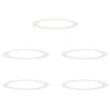 vidaXL suitable for Flat Tree Rings 5 pcs White &Oslash;90/120 cm Steel