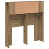 vidaXL Headboard Cabinet Artisan Oak 100x18.5x102.5 cm Engineered Wood