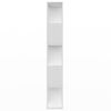 vidaXL Book Cabinet/Room Divider White 80x24x159 cm Engineered Wood