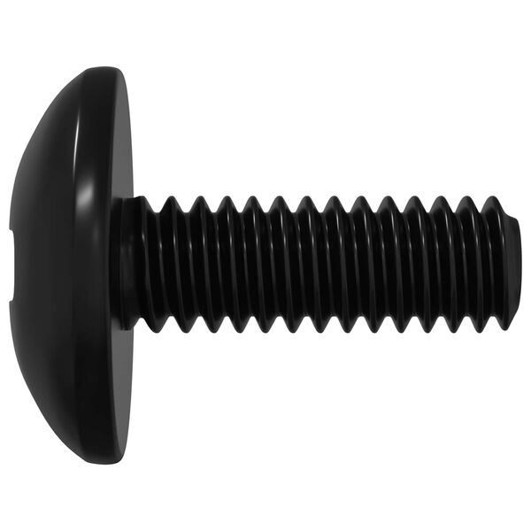 vidaXL Sleeve Screws 2 pcs Black M4 x 10 mm Steel