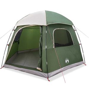 vidaXL Family Tent Igloo 6-Person Green Waterproof