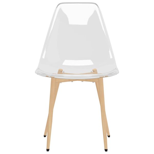 vidaXL Dining Chairs 4 pcs Transparent PET