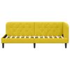 vidaXL Corner Bed Frame with Headboard Yellow 80 x 200 cm Velvet