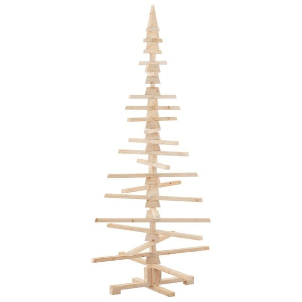 vidaXL Wooden Christmas Tree for Decoration 180 cm Solid Wood Pine