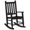 vidaXL Rocking Chairs for Children 2 pcs Black Solid Wood Poplar