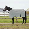 vidaXL Horse Blanket Full Light Grey and Pink 75 cm Polyester