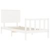 vidaXL Bed Frame without Mattress White 100x200 cm Solid Wood Pine