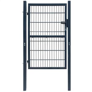vidaXL Fence Gate Steel 100x200 cm Anthracite