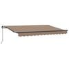 vidaXL Retractable Awning Taupe 600 x 350 cm Polyester and Aluminium