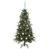 vidaXL Artificial Hinged Christmas Tree Green 150 cm PE and PVC