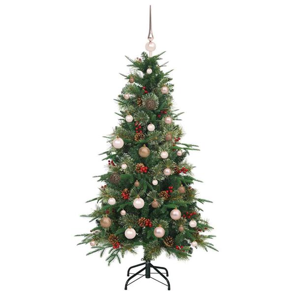 vidaXL Artificial Hinged Christmas Tree Green 150 cm PE and PVC