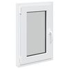 vidaXL Basement Window RISOR 50 x 75 cm PVC and Glass White