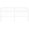 vidaXL Metal Headboard White 200 cm