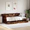 vidaXL Daybed with Drawers without Mattress Smoked Oak 90x190 cm Single