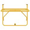 vidaXL Hanging Balcony Table Mustard 60 x 39 x 65 cm Steel