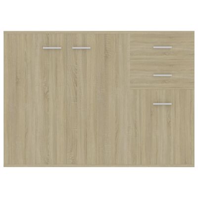 vidaXL Sideboard Sonoma Oak 105x30x75 cm Engineered Wood