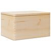 vidaXL Wooden Box with Lid 40x30x23 cm Solid Wood Pine