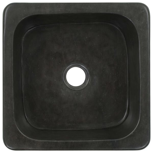 vidaXL Sink 30x30x15 cm Riverstone Black
