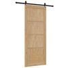vidaXL Sliding Door Brown 86 x 211 cm Solid Pine Wood