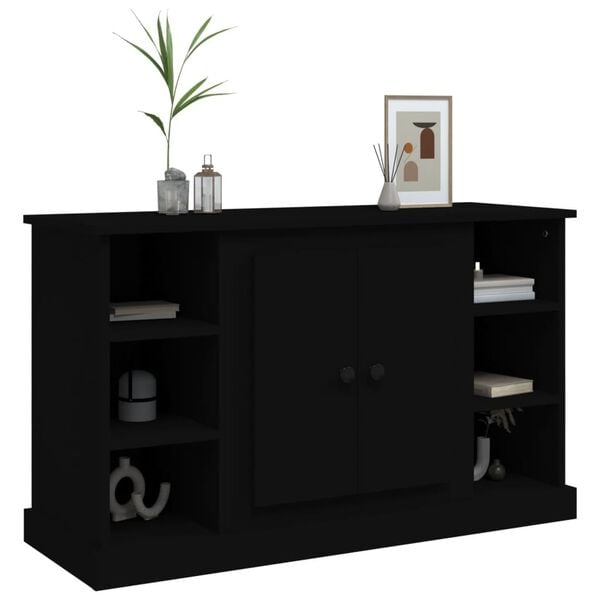 vidaXL Sideboard Black 100x35.5x60 cm Engineered Wood