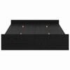 vidaXL Storage Bed Frame Black Oak 120 x 190 cm Engineered Wood