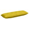 vidaXL Back Pillow Yellow 140 x 50 cm Corduroy Fabric