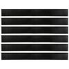 vidaXL Self-adhesive Door Brush Seals 12 pcs Black 100 cm