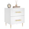 vidaXL Bedside Cabinets 2 pcs White 40x35x47.5 cm Engineered Wood