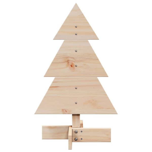 vidaXL Wooden Christmas Tree for Decoration 60 cm Solid Wood Pine
