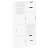 vidaXL Side Cabinets 4 pcs "ODDA" White 40x24x79 cm Solid Wood Pine