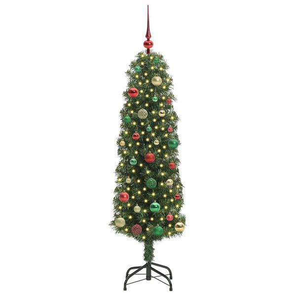 vidaXL Artificial Christmas Tree with 150 LEDs with Stand Green 150 cm