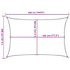 vidaXL Sunshade Sail 160 g/m² Taupe 4x5 m HDPE
