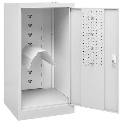 vidaXL Saddle Cabinet Light Grey 53x53x105 cm Steel