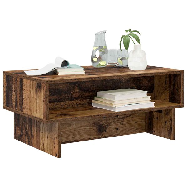 vidaXL Coffee Table Old Wood 80 x 46 x 35 cm Engineered Wood