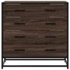 vidaXL Drawer Cabinet Brown Oak 70x41x70 cm Engineered Wood