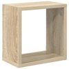 vidaXL Wall Cube Shelves 6 pcs Sonoma Oak 26x15x26 cm