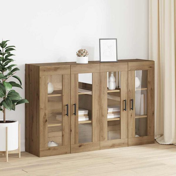 vidaXL Wall Mounted Cabinets 2 pcs Artisan oak 69.5 x 34 x 90 cm