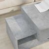 vidaXL Coffee Table Concrete Grey 105 x 50 x 32.5 cm Engineered Wood
